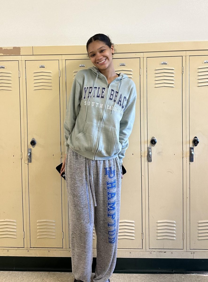 Senior Ty'Onnah Felton representing all the future Stay-at-Home-Moms!