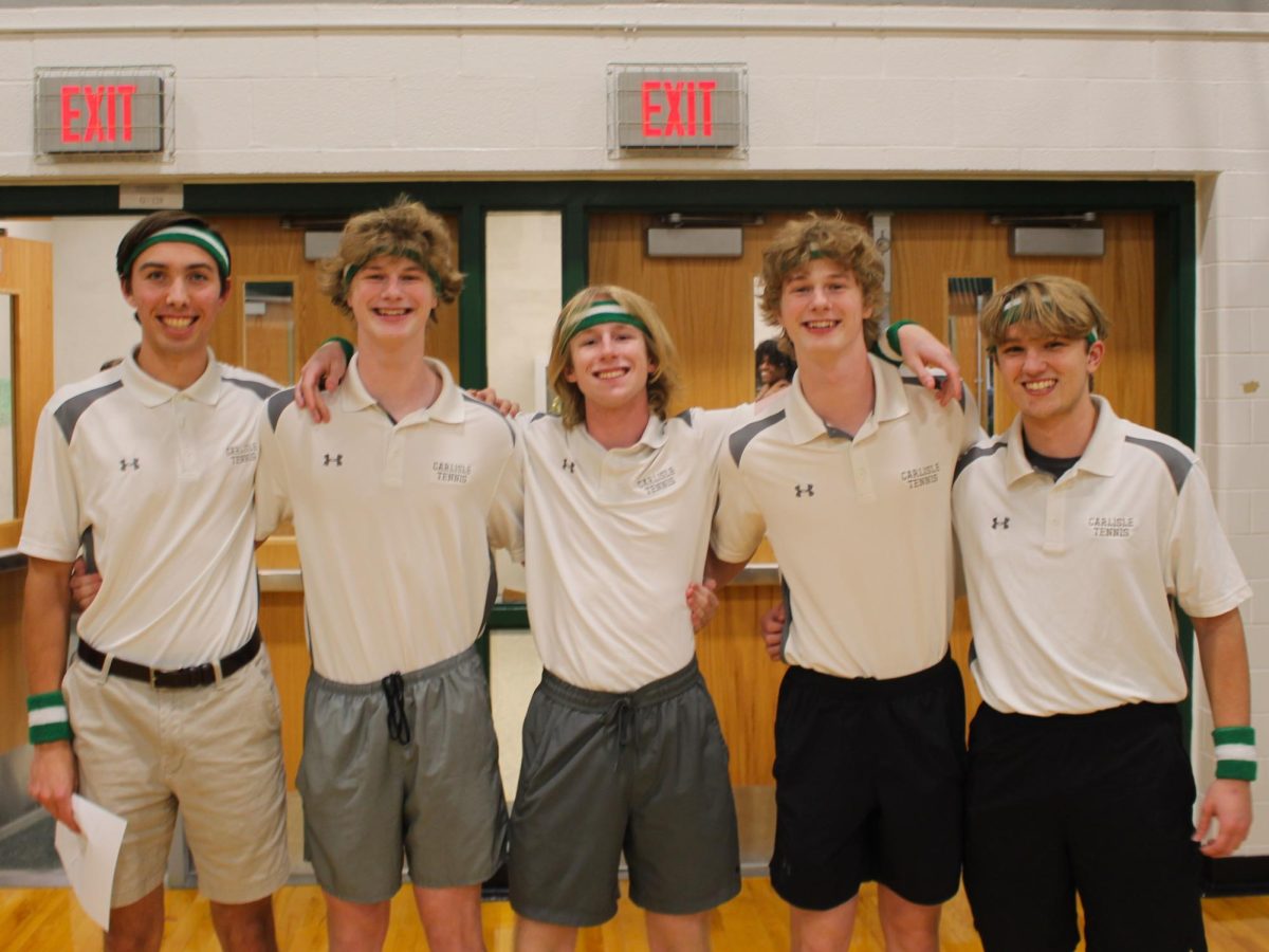 The Tennis Ballers, featuring birthday boy Atticus (far left)