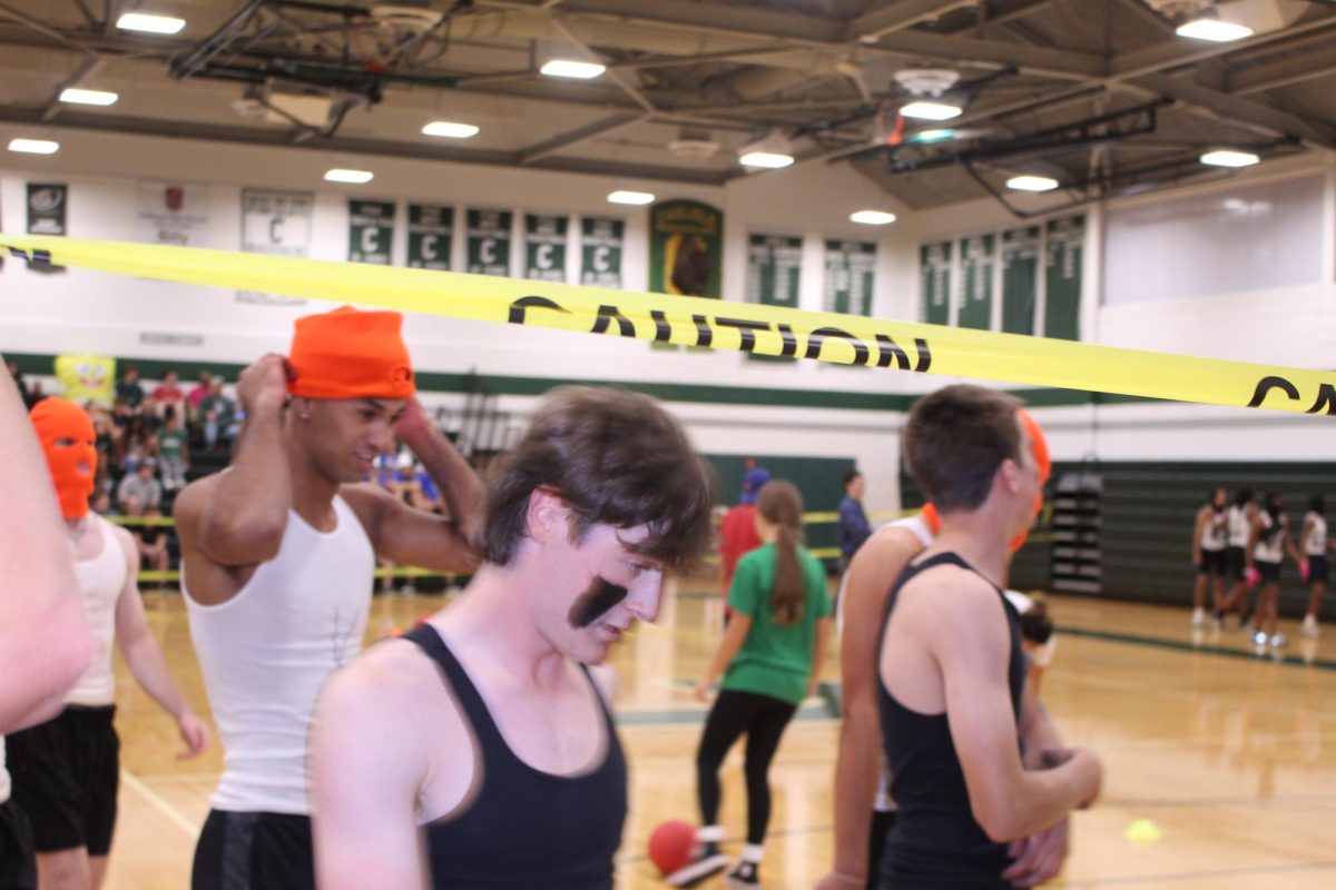 PAPARAZZI: Teams "Dodge My Ball" and "The Cheese Ballers" leaving the court to cool off after an intense round.