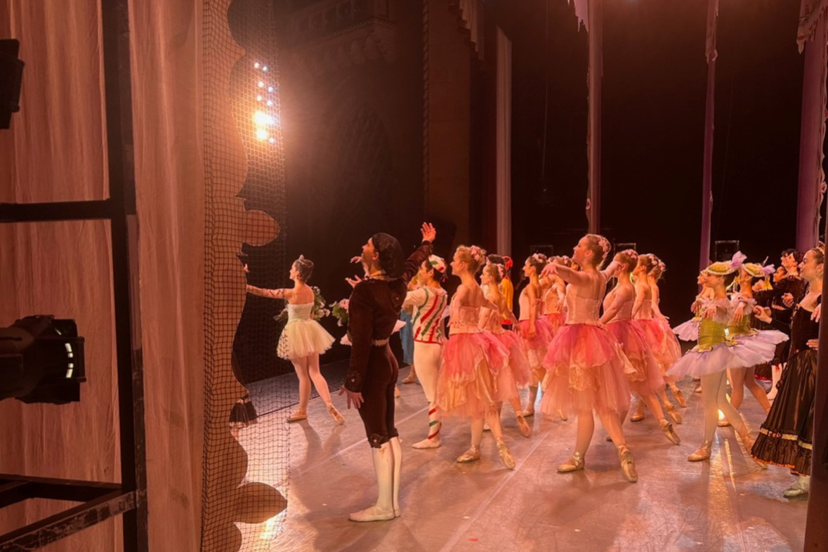 A DANCER'S PERSPECTIVE: A view of CPYB's final bow from backstage gives a glimpse into the dancers' perspective.