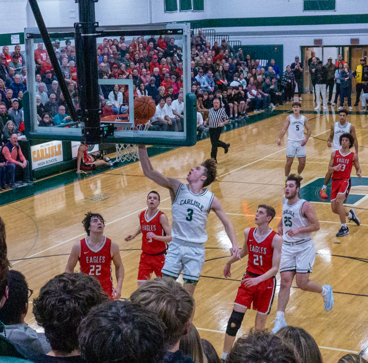 Parker Smith with a layup.