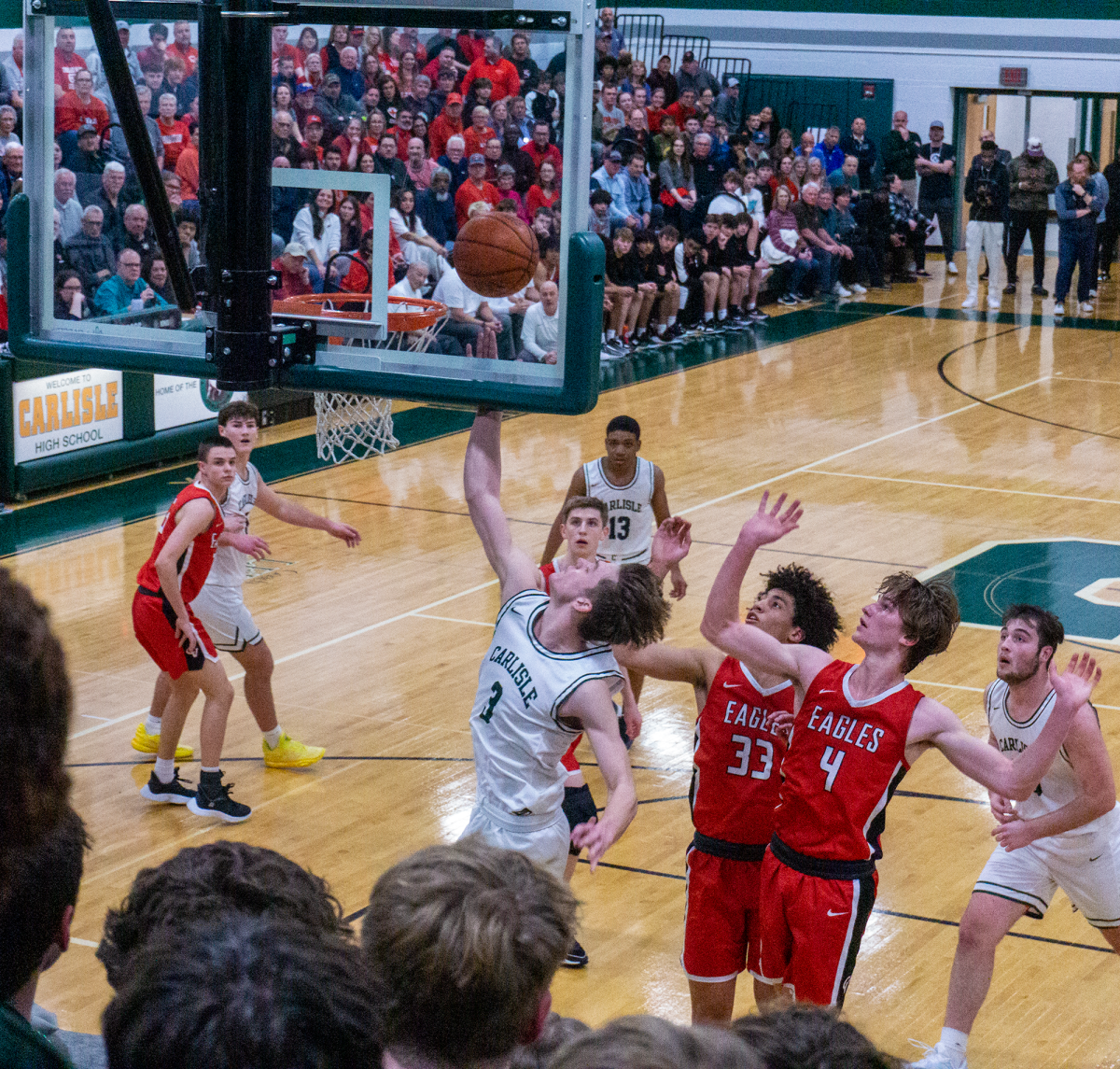 Parker Smith goes up for a layup.