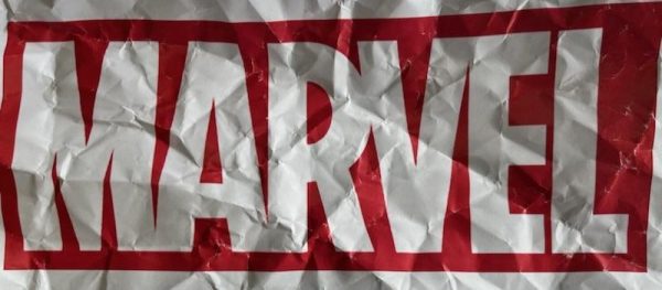A crumpled Marvel logo represents the lackluster performances as of late. 
