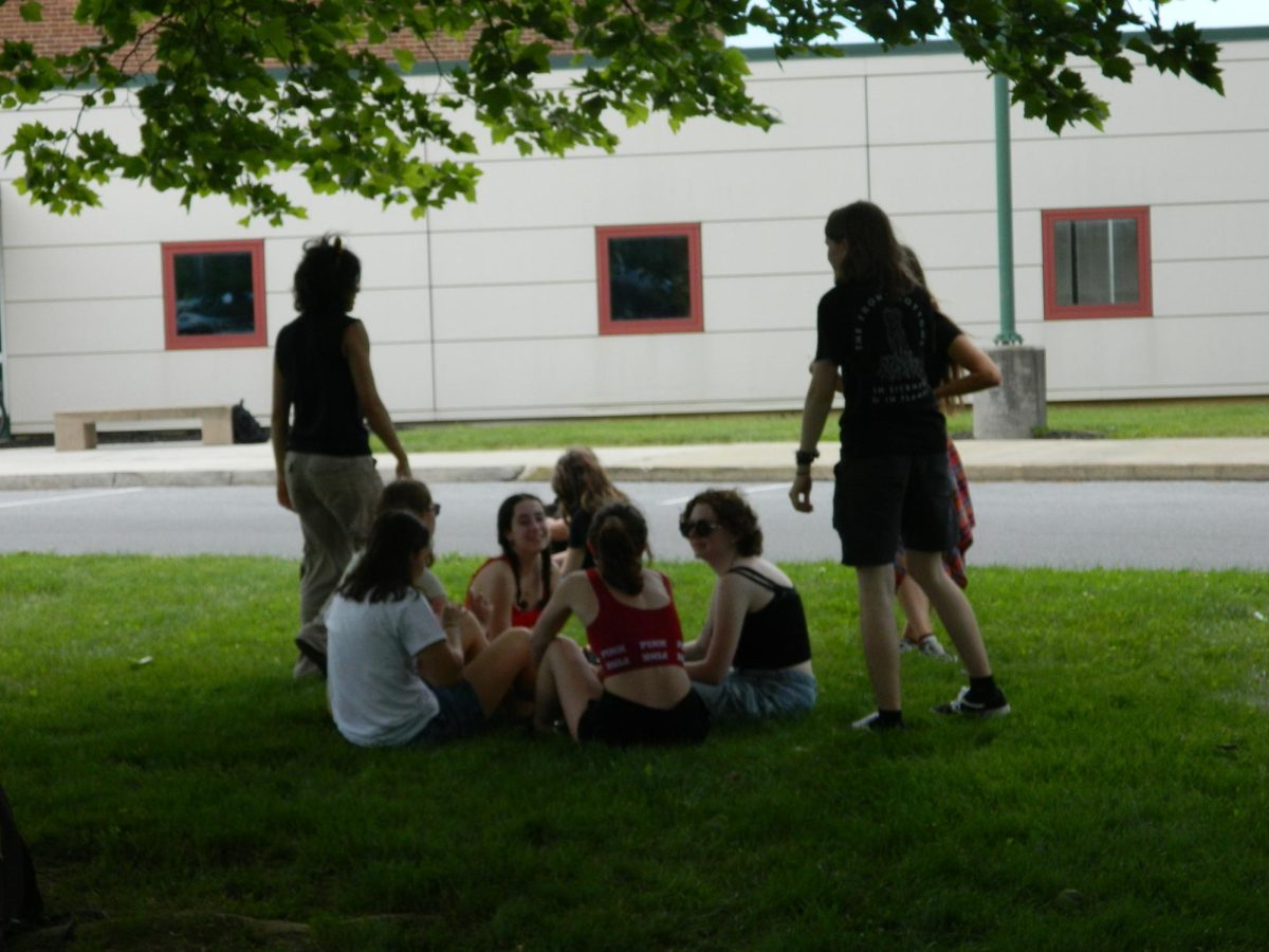 Seniors enjoying some of their last high school days.
