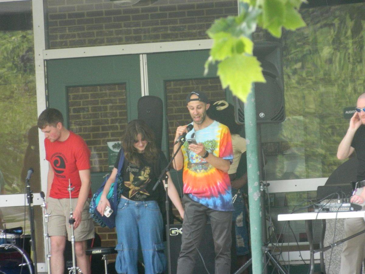 Winners of battle of the bands being announced.