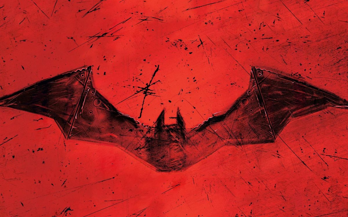 Official film poster depicting a bat, Batmans beacon.