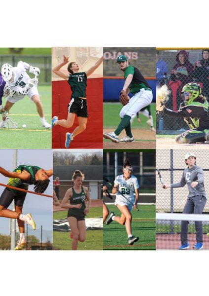 FEATURED: Top Row (left to right) sophomore Brayden Stewart, senior Wyatt Colestock, junior Spencer Griffie, and freshman Summer Kunza Bottom Row (left to right) sophomore Michael Hakim, senior Emily Leatherman, junior Allison Negley, and senior Cohan Bailey