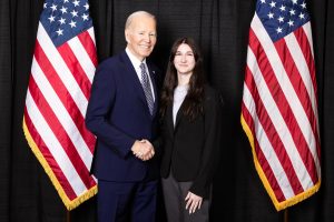 President Biden and Kate Patton (jr.)