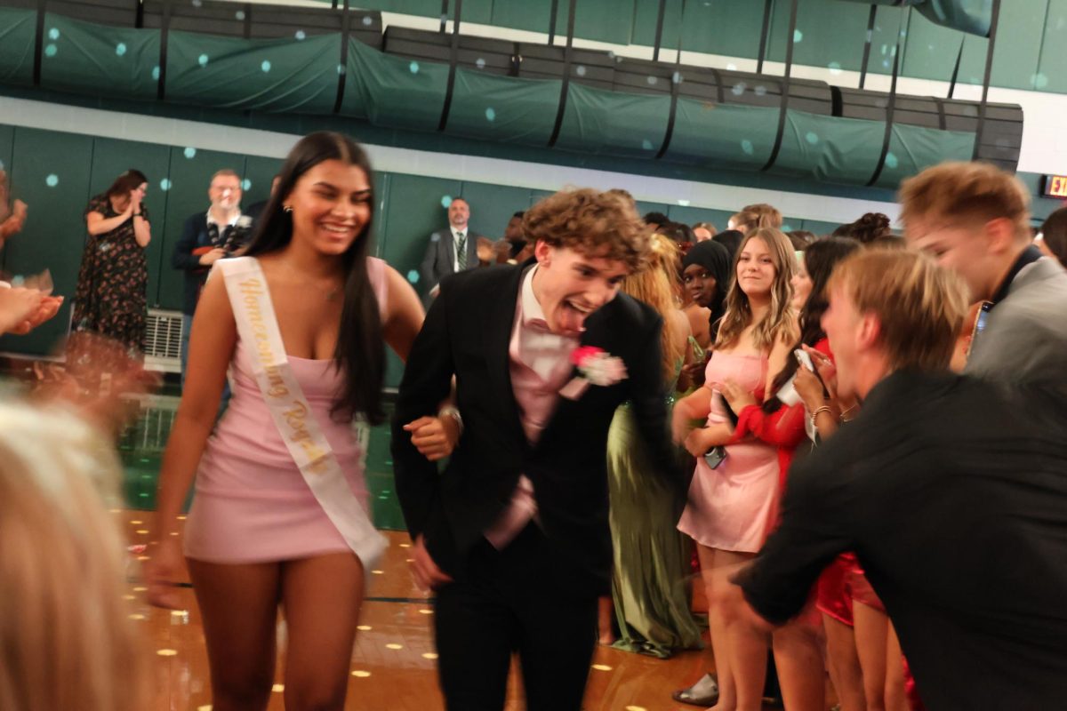 Homecoming Court and their dates