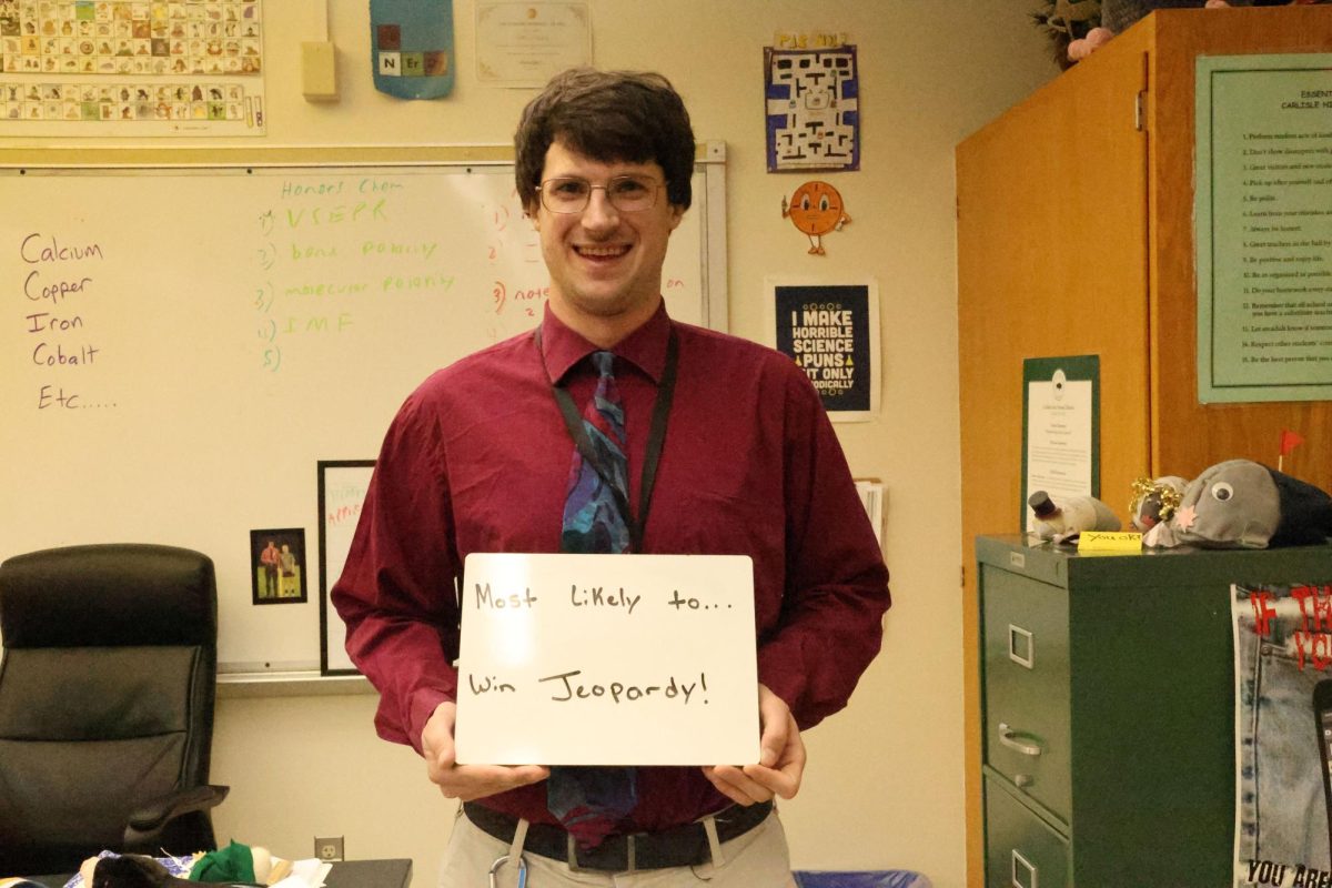 Mr. Parker wins "most likely to win Jeopardy"