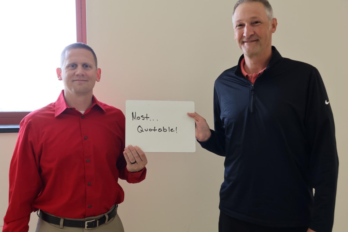 Mr. Henry and Mr. Mitchell win "Most quotable"